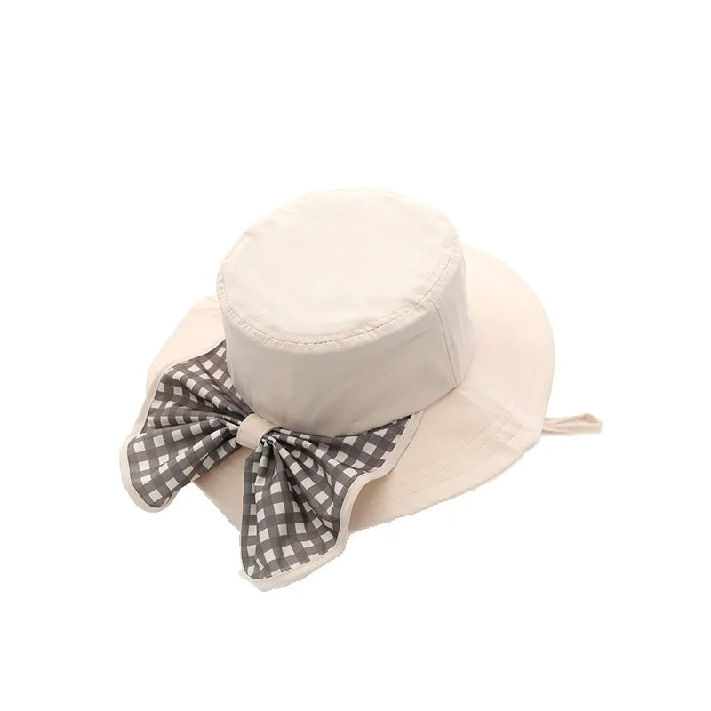 girls' spring and summer sun protection children's Korean-style fashion casual outdoor travel sunshade shawl and fisherman hat