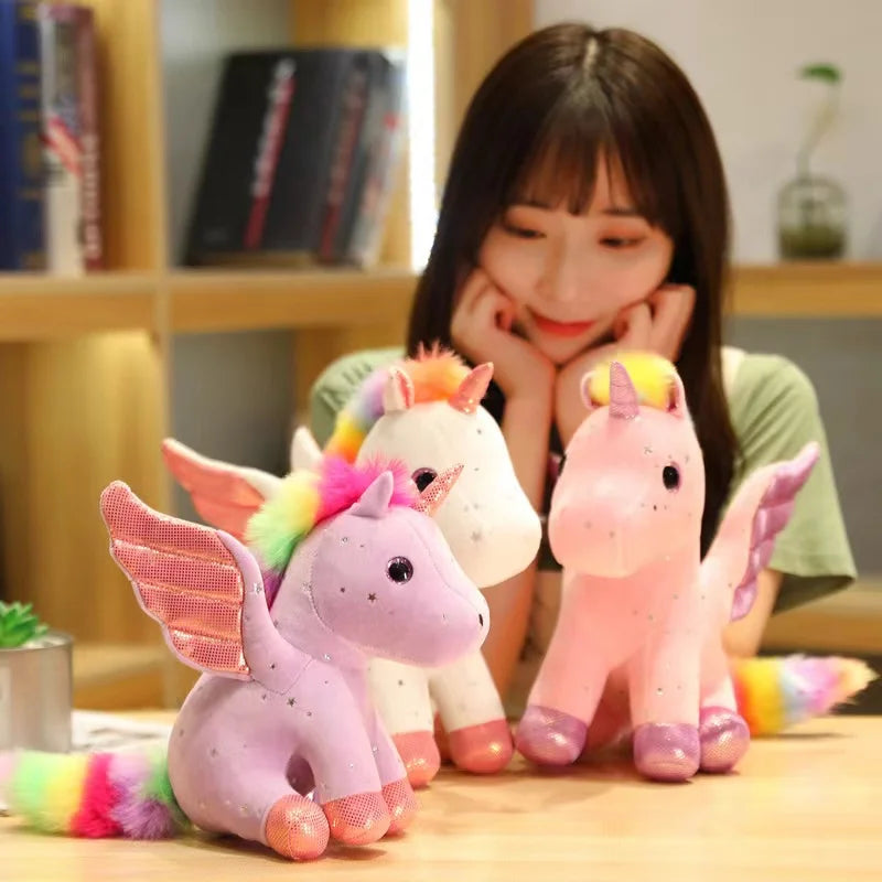Cute Angel Unicorn Plush Toy Pillow Soft Fill Home Decoration Girl's Birthday Holiday Gift