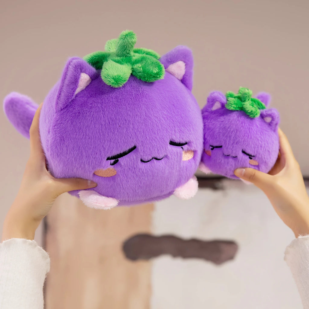 Cute Plush Dolls With Strawberry Cat Stuffed Soft Toys Fruit Sofa Doll Birthday Gift Room Decor Children's Friends Birthday