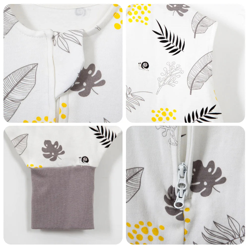 Baby Sleeping Bag 28-32℃ Summer Cool Vest Kids Sleep Sack Boys Girls 100% Cotton Breathable Sleeping Bag Baby Anti Tipi New