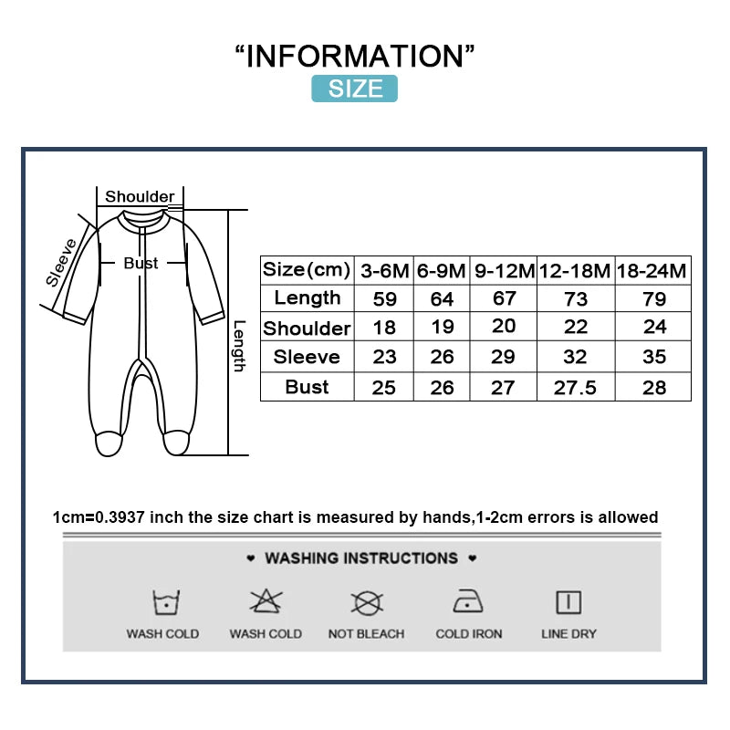 1-Piece Solid Color Baby Unisex Rompers Fall Winter Newborn Boy Girl Jumpsuits 3-24 Months Infant Outdoor Clothes
