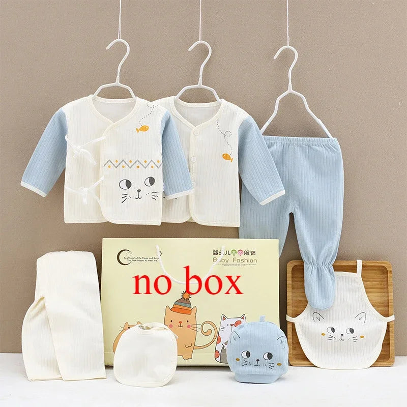 Newborn Baby Boy And Baby Girl Clothes 7pc Gift Set