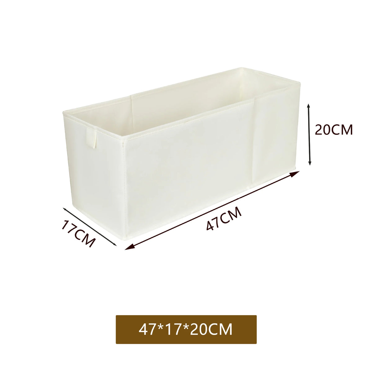 Fabric Foldable Underwear And Pants Storage Box For Cabinets And Drawers, Wardrobe Organizer, Model FFB-100