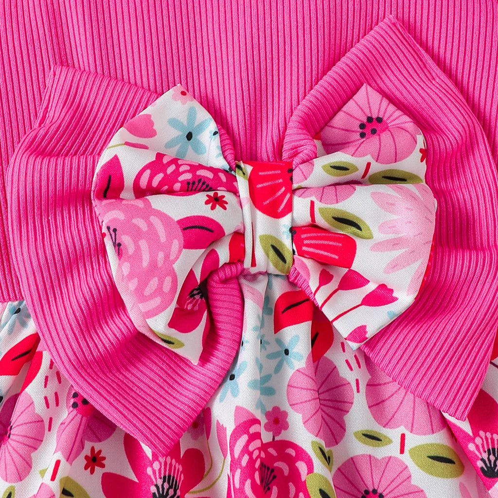 2Pcs Summer Baby girl Dress Maple leaves Bow Dress+Hat Set 0-3 Year Old Baby Girl Summer Beach Vacation Casual Dress