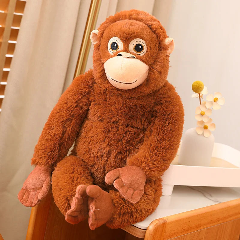 Hot 60cm Cartoon Gorilla Plush Toy Chimpanzees Monkey Soft Stuffed Doll Backpack Car Bag Room Decor Children Toy Christmas Gift