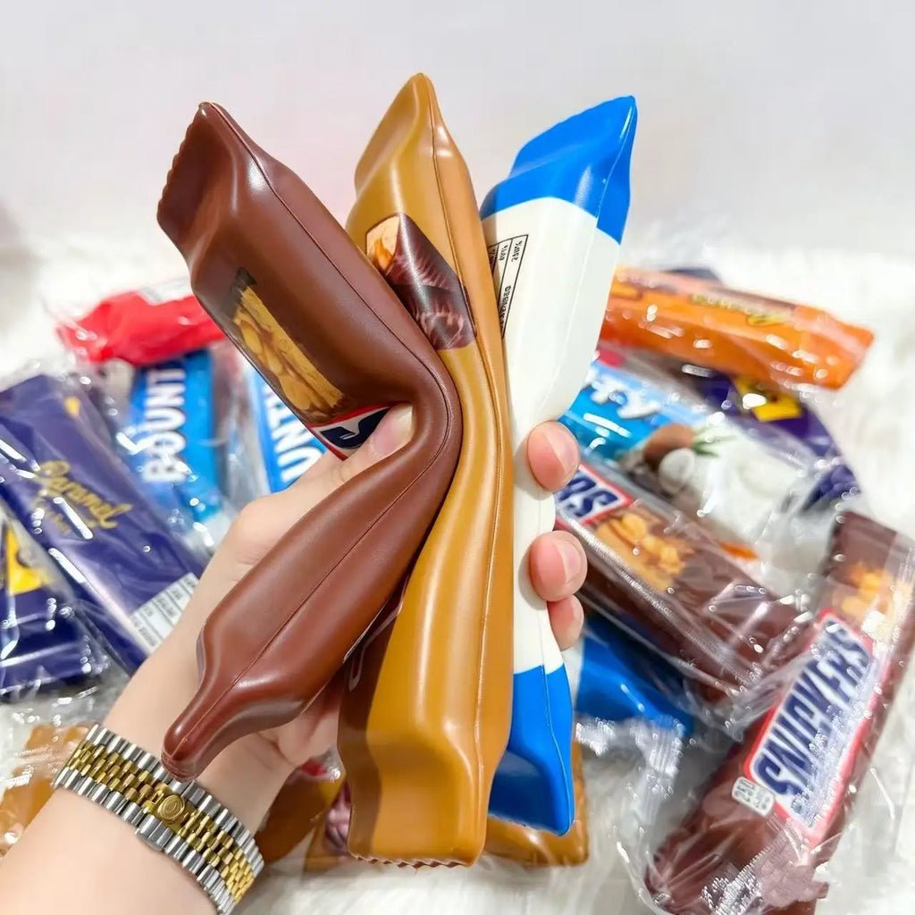 1/4/8PCS Simulation Chocolate Butter Sticks Squishy Toys Slow Rebound Soft Squeeze Toys Stress Relief Sensory Toys Party Favors