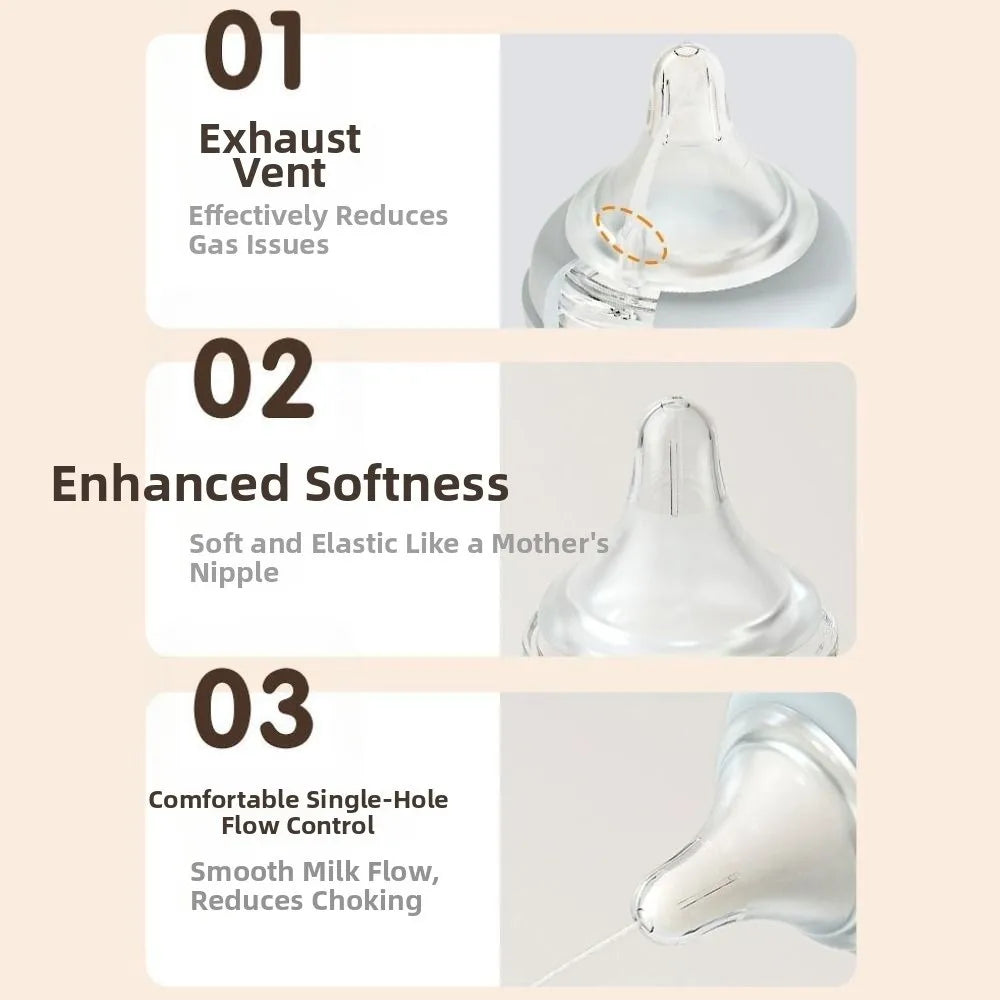 Glass Baby Feeding Bottle | Anti-Colic BPA-Free | Baby World SA
