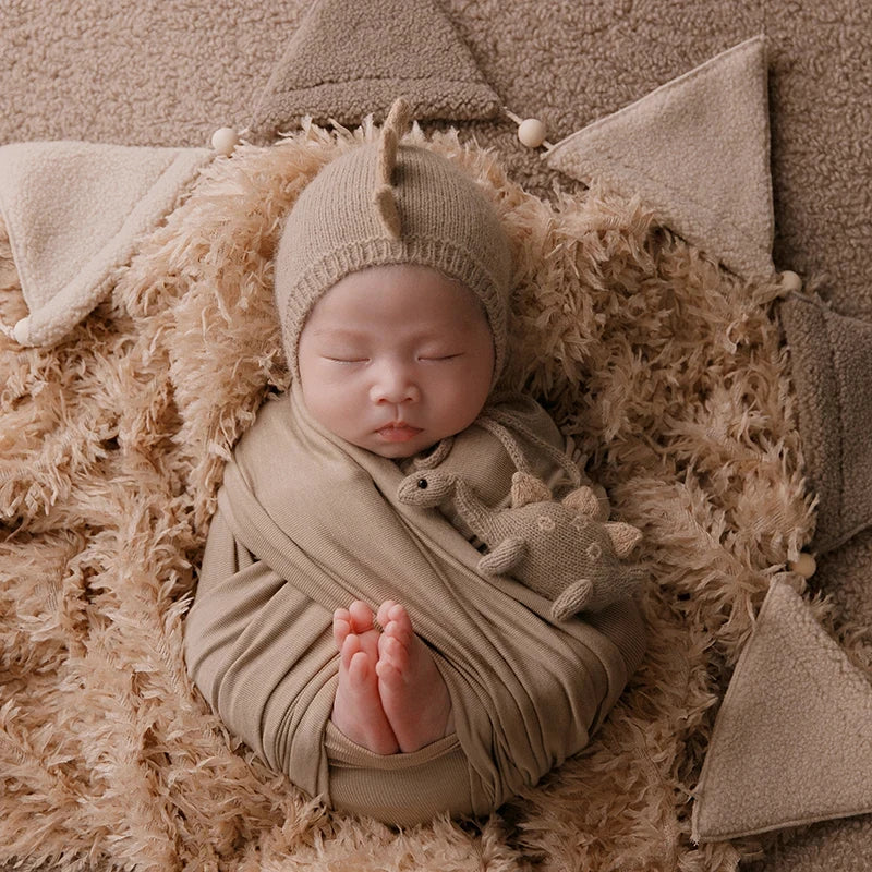 32x170CM Soft Stretch Wrapping Newborn Photography Prop Wool Blanket Swaddle For Baby Photo Prop Infant Studio Shoot Accessories