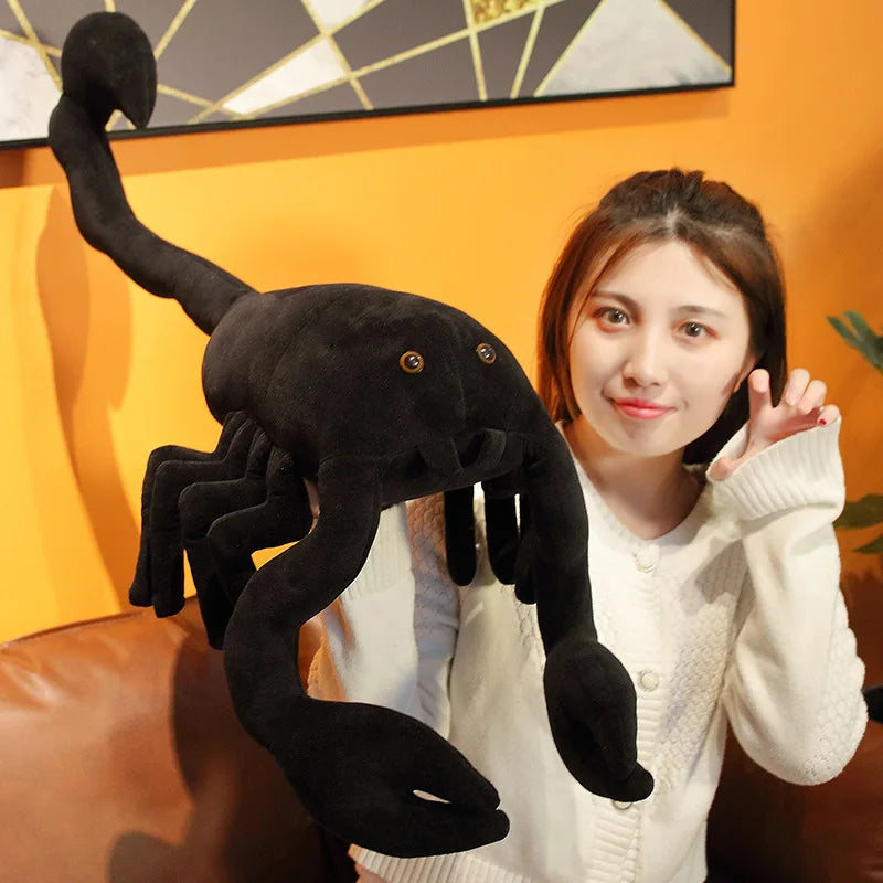 Lifelike Big Size Black Scorpion Plush Toys Simulation Pet Animal Creative Dolls Stuffed Toys For Christmas Birthday