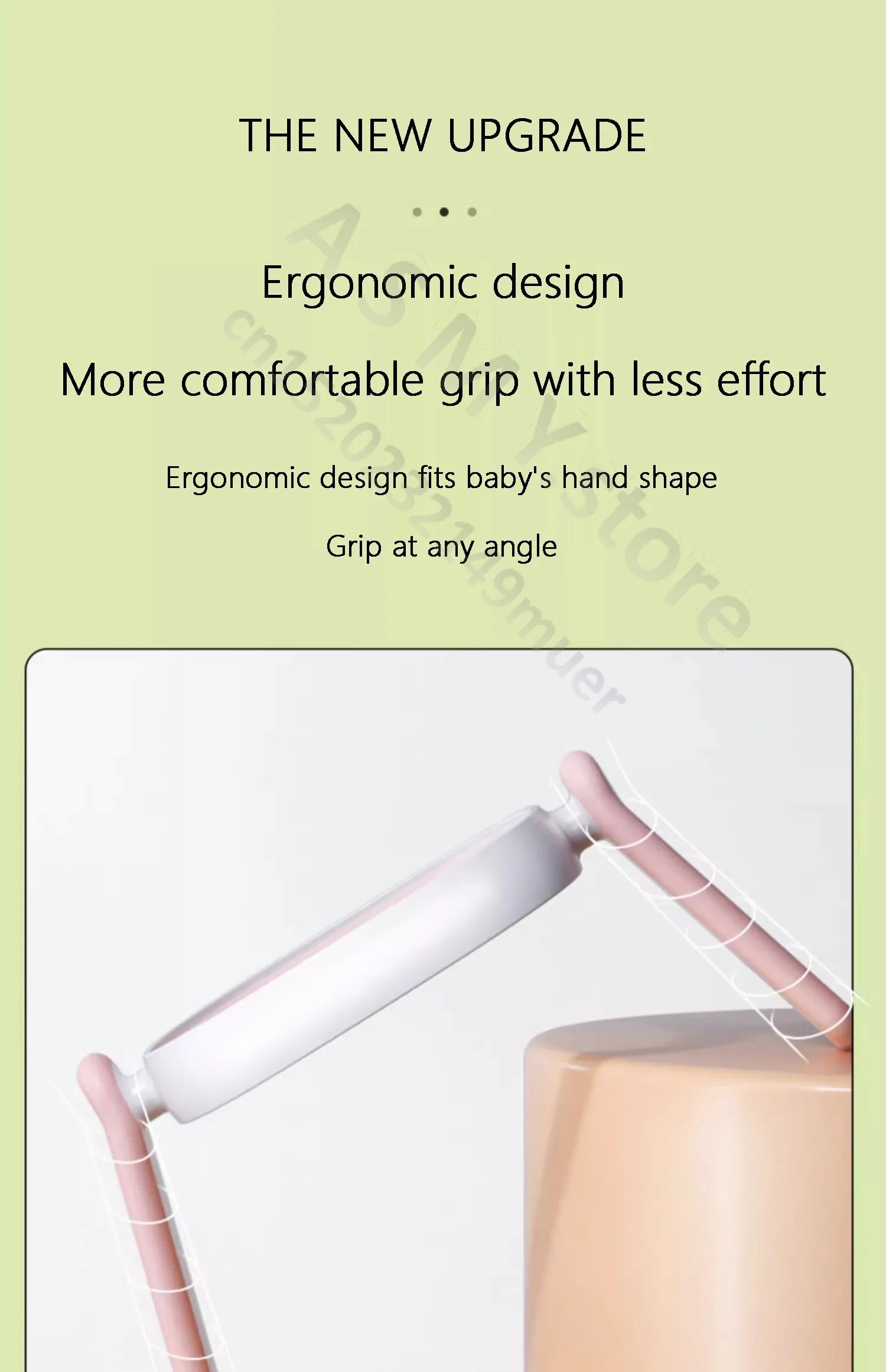 Suitable for hegen bottle accessories, storage box cover/cup cover/handle/dust cover+bottle collar straw square bottle universal