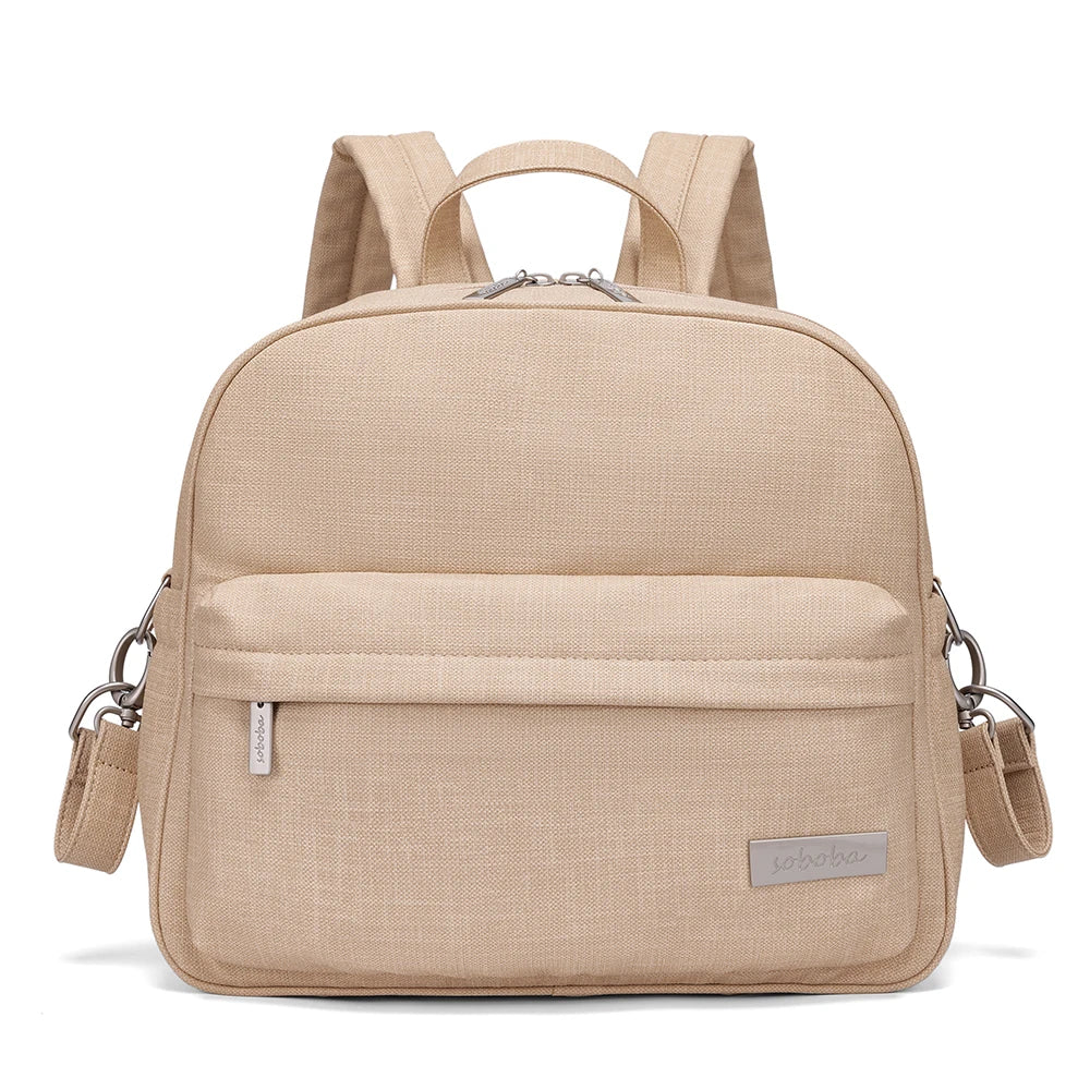Soboba Diaper Backpack For Women Waterproof Large Capacity Nappy Changing Bag With 2 Straps