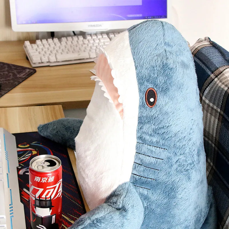 Hot Huggable Big Size Shark Plush Toy Soft Stuffed speelgoed Animal Reading Pillow for Birthday Gifts Cushion Gift For Children