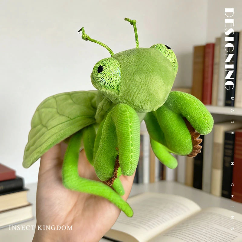 Wholesale 1pcs 6 Kinds Of Insects Plush Toys Lifelike Butterfly Ant Bee Ladybug Mantis Spider Funny Simulated Insect Model Doll