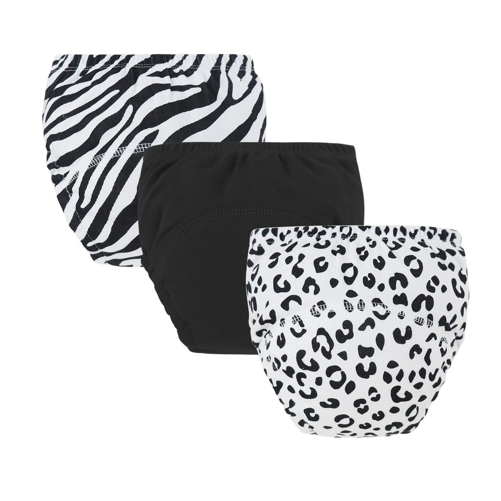 3pcs Baby Training Pants Cloth Diapers Toddler Pants Breathable Cotton Diapers Washable Boys Girls Cloth Diaper Reusable Nappies