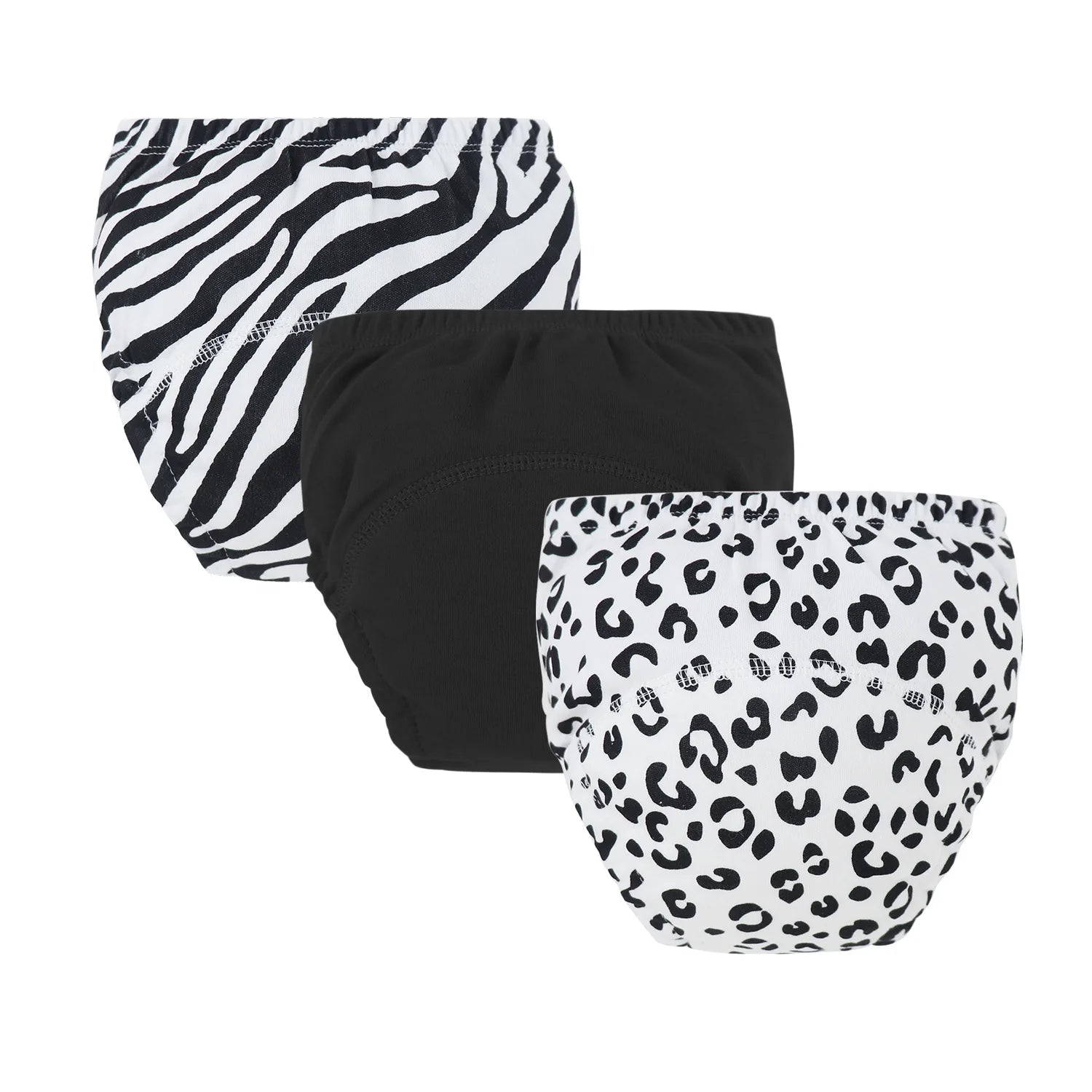 3pcs Baby Training Pants Cloth Diapers Toddler Pants Breathable Cotton Diapers Washable Boys Girls Cloth Diaper Reusable Nappies