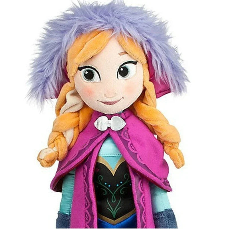 50cm Frozen Elsa Doll Princess Anna Elsa Plush Doll Elza Stuffed Kids Toys Halloween Birthday Gift