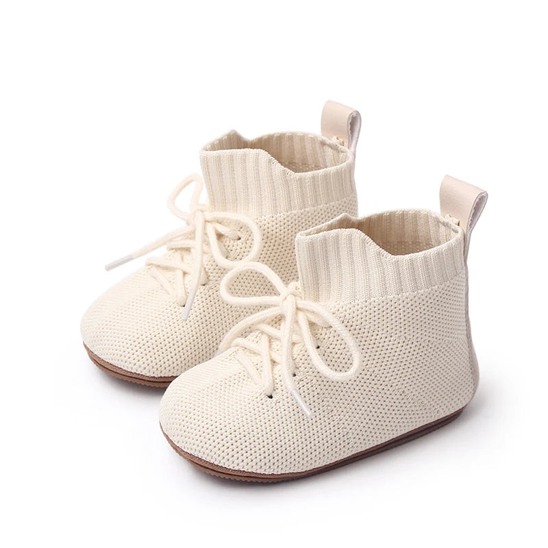 2025 Boys And Girls' 0-1 Years Old High-Top Casual Anti-Slip Softness Toddler Shoes For Sports Activities Baby Shoes