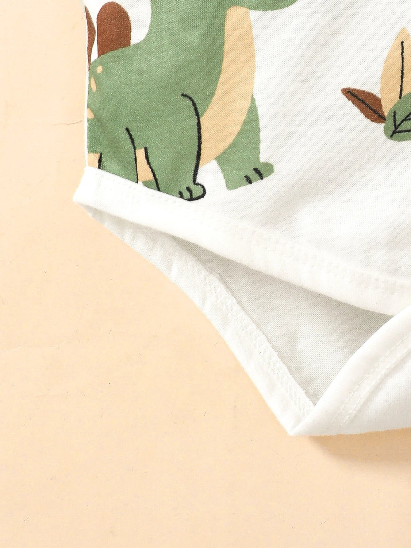 3Pcs Baby Boy Cartoon Dinosaur Print Jumpsuit+Pants+Hat Three Piece Set suitable 0-6 Months Newborn Spring and Autumn Set