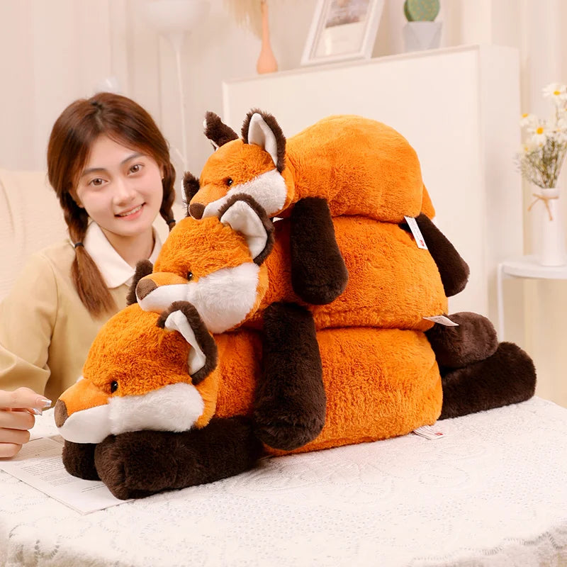 Hot Cute High Quality Forest Animal Plush Doll Pillow Soft Long-arm Raccoon Crocodile Sloth Fox Toy Home Decor Accompany Gift