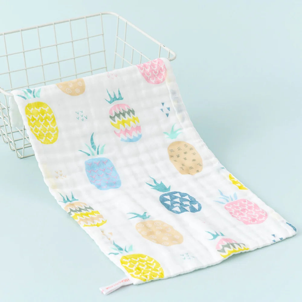 New Hot Premium Cotton Baby Towel 6 Layer High Density Washcloth Soft Face Towel for Newborn Kids Feeding Baby Accessories