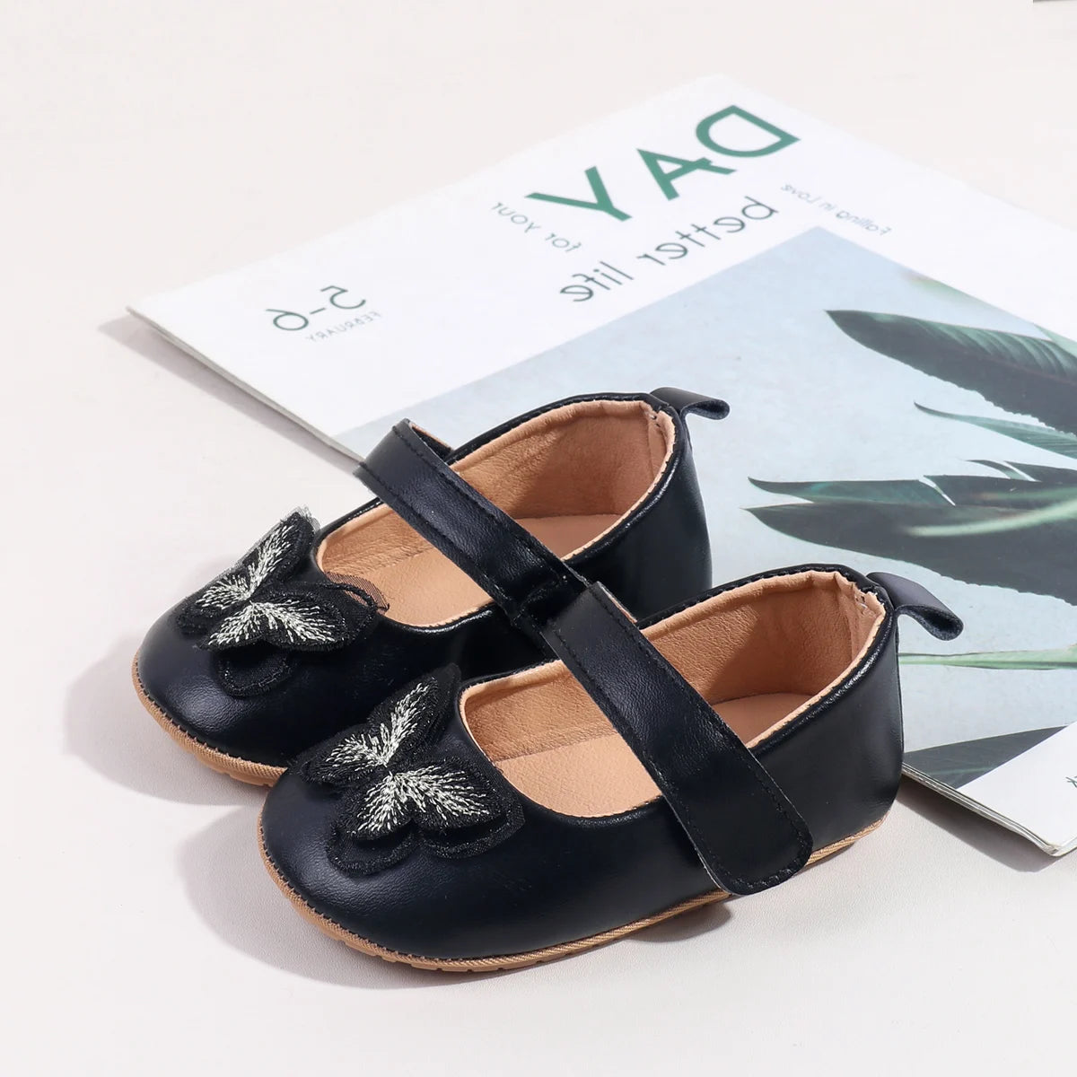 2025 Spring Autum Baby Girl Shoes Cute Bowknot High Quality PU and TPR Sole Anti-slip Toddler For 0-18M Prewalking Baby Shoes