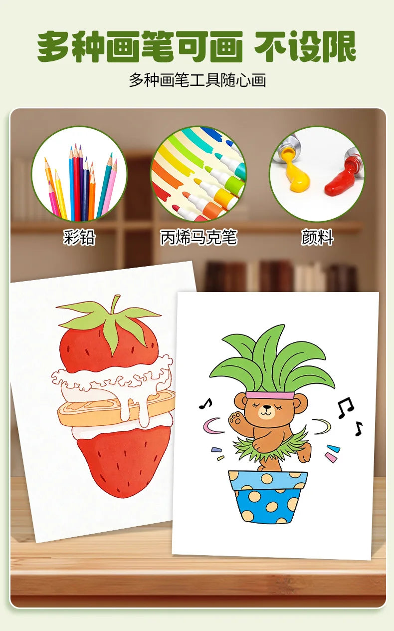 Magic Folding Pictures Animal Section Kids Drawing Book Creative Paper Folding Art Craft for Children