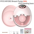 Wearable Electric Breastmilk Pump Handsfree BPA Free With UV Sterilize & Heated Base For Optional Wireless Breast Pump On-the-go