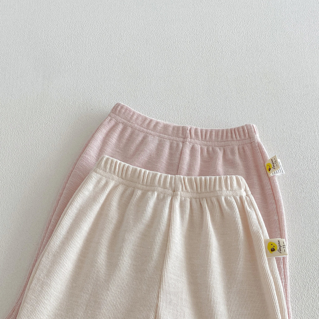 Girls' Fashion Set 2026 Korean Style Spring-Autumn Net Scarfed Bowknot baby Shirt with Flared Pants - Girls' Two-Piece Set