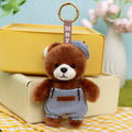 10cm New Kawaii Little Bears Pendant Plush Toy Stuffed Soft Animal Cartoon Bear Backpack School Bag Keychain Decor for Kids Gift