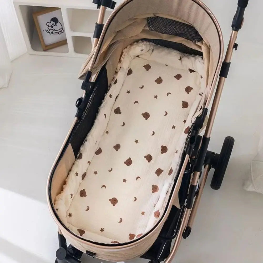 Cartoon Pattern Baby Stroller Cushion Baby Seat Cushion Stroller Accessories Pushchair Car Mat Pram Cushion Seat Liner