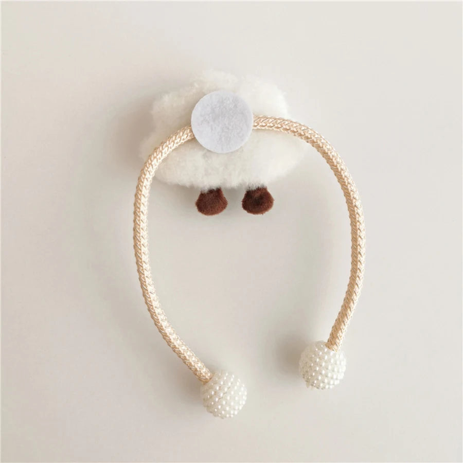 2Pc Korean-Style Ins-Style 3D Cloud Pearl Curtain Tiebacks for Children's Room Decoration Mosquito Net Tie Ropes