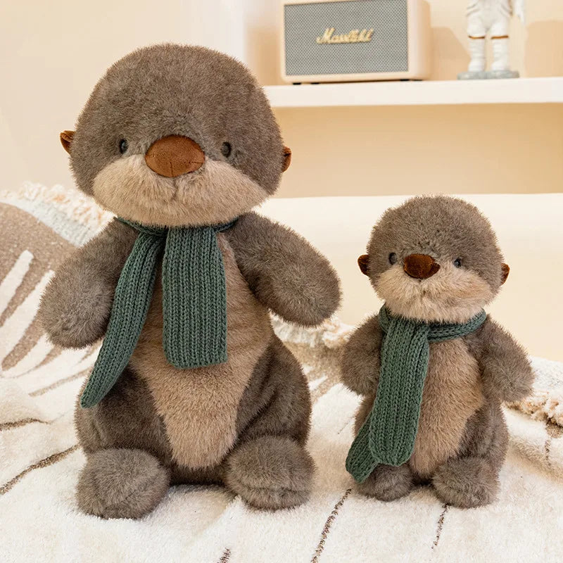26cm Otter Animal Soft Doll Throw Pillow Funny Simulation Toy for Office And Home Decor Ideal Baby Birthday Or Christmas Gift