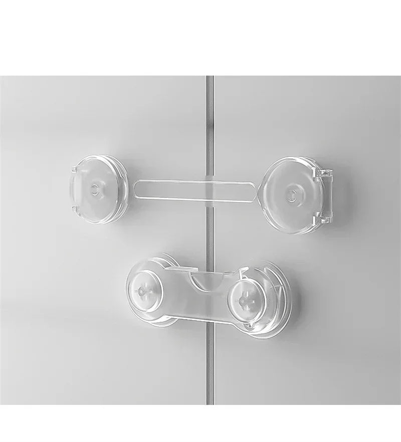 2-6Pcs Security Protection Lock Home Baby Safety Multifunction Drawer Lock Child Protect Toilet Refrigerator Lock Door Buckle