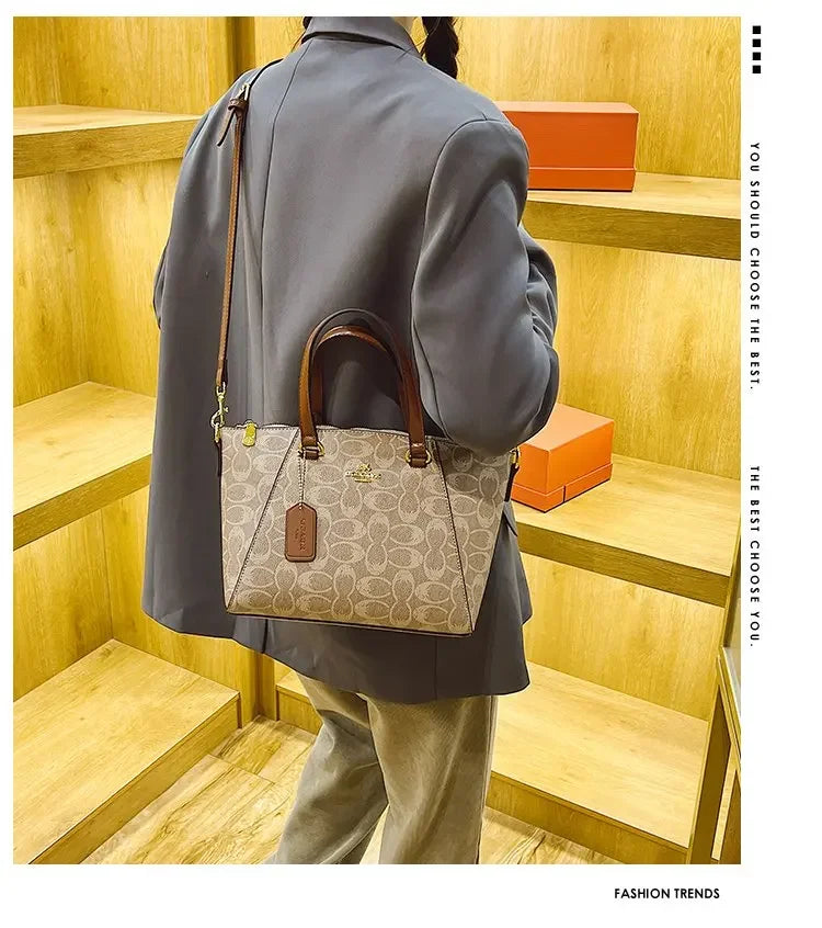 Vintage Original Textured Diaper Bag Square Satchel Women Luxury Purse Handbag Messenger Elegant Classic