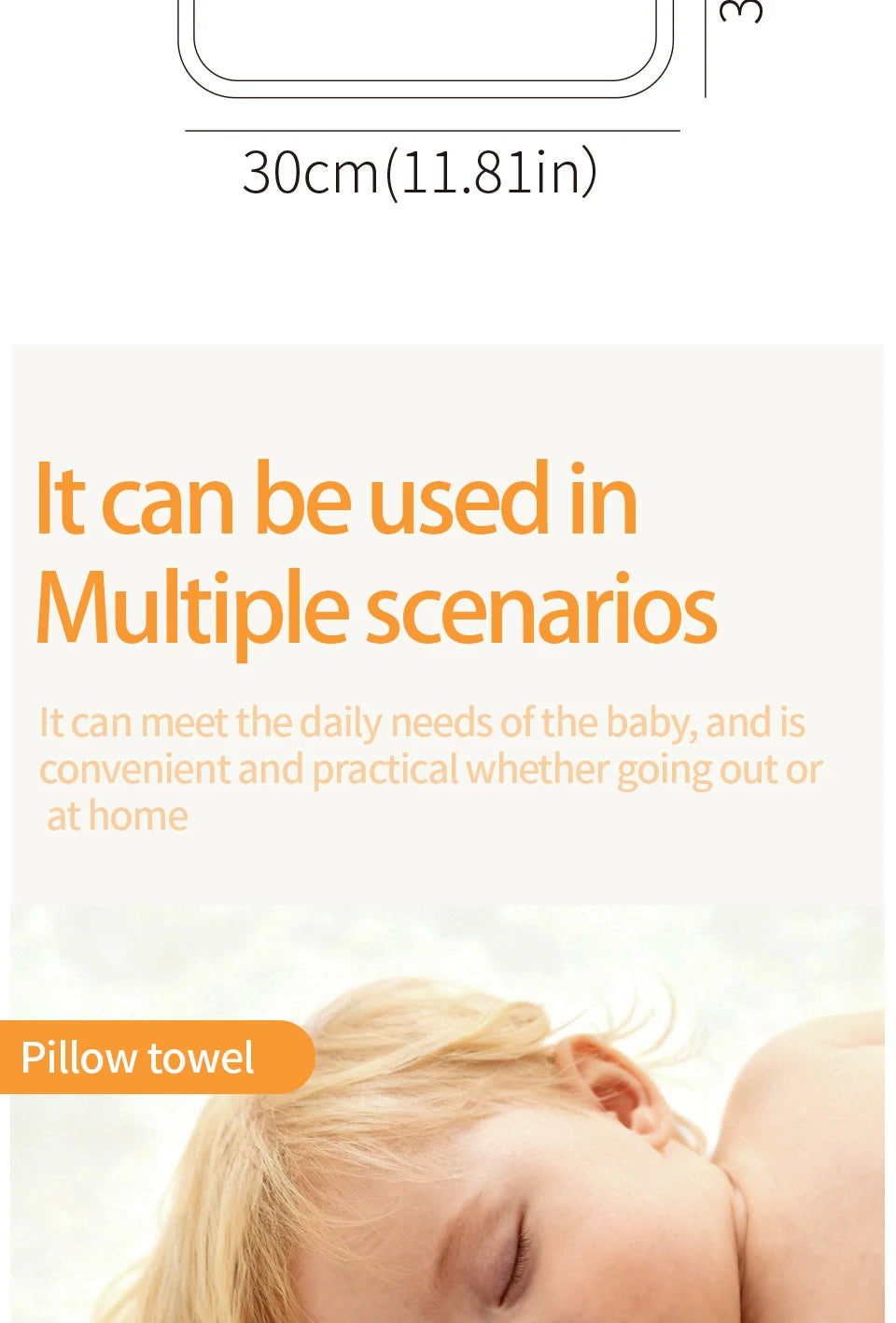 5 Pack Baby Washcloths - Medium Thickness for Newborns' Skin-Great for Bathing, Wiping & on-The-go Use, Shower Gift