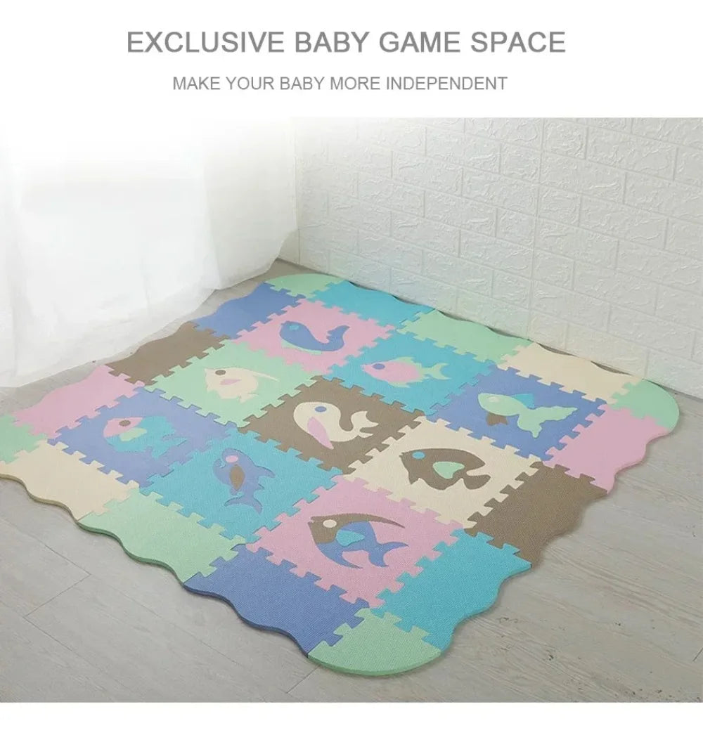 EVA Foam Baby Play Mat Soft Baby Playground Rugs Baby Toys Kids Puzzle Educational Toys Children's Room Floor Protector Carpets