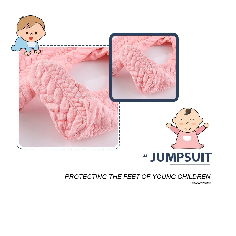 1-Piece Solid Color Baby Unisex Rompers Fall Winter Newborn Boy Girl Jumpsuits 3-24 Months Infant Outdoor Clothes