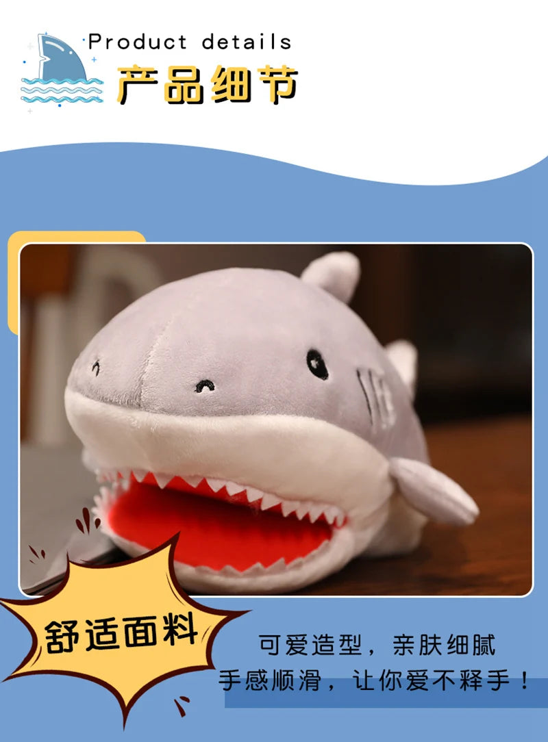 Hot Crocodile Shark Killer Whale Plush Hand Puppets Lifelike Tropical Fish Penguin Octopus Hand Puppets For Kids Adults Muppets