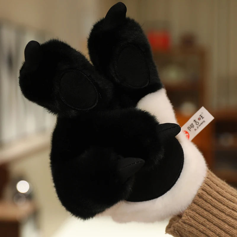 25cm Animal Claws Gloves Soft Stuffed Plush Toys Dog Bear Tiger Paws Plush Gloves Cosplay Costume Photograpy Props Charm Gifts