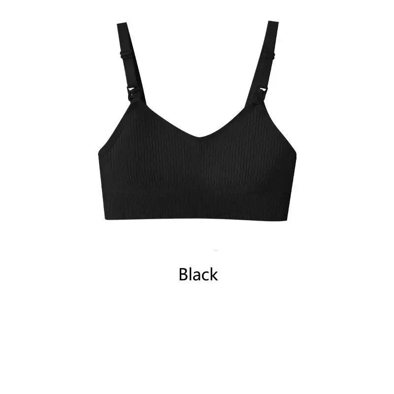 Breastfeeding Nursing Bra Without Underwire Anti Sagging Gathering Support XS-XL