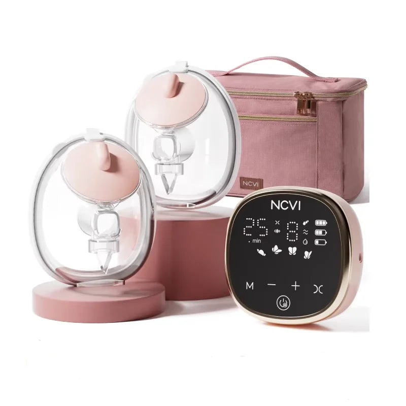 NCVI Electric Breast Pump, with Wearable Cups,4 Modes 9 Levels,Quiet &  Portable Rechargeable for Breastfeeding Moms