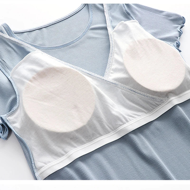 Maternity Clothes set Nursing Sleepwear Breastfeeding Nightwear Pregnant Women Pregnancy Breast Feeding Pajamas Tracksuit Suits