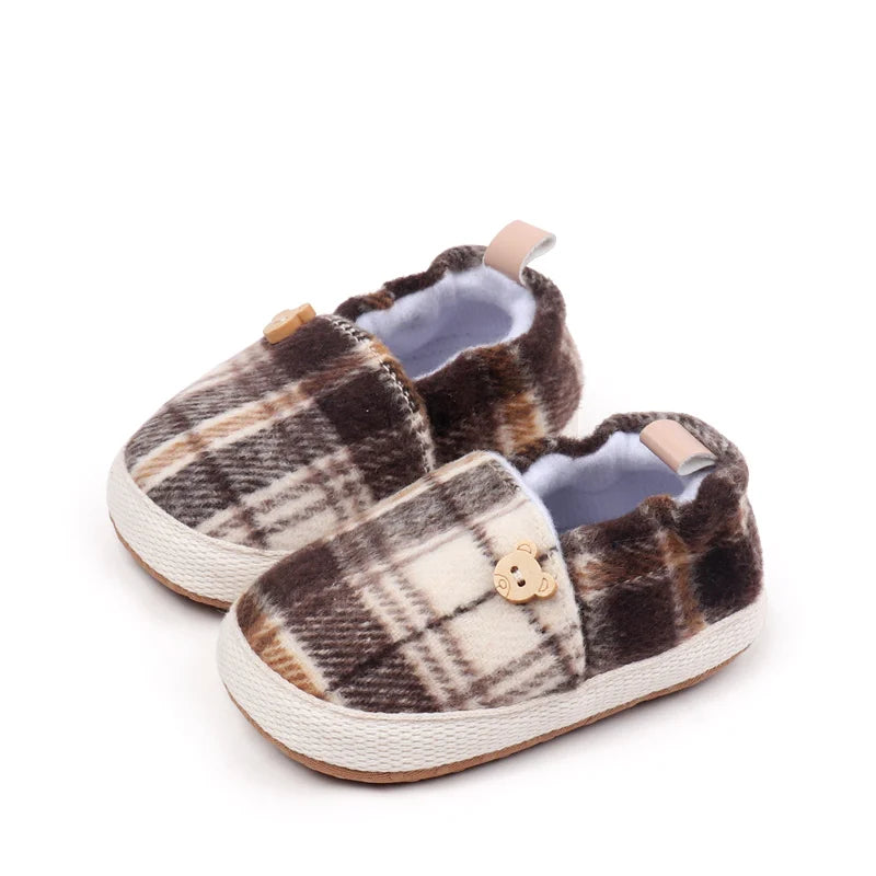 2025 Spring And Autumn Baby Boys And Girls First Walking Toddler Shoes With Fashion Color Block Design And Soft TPR Sole