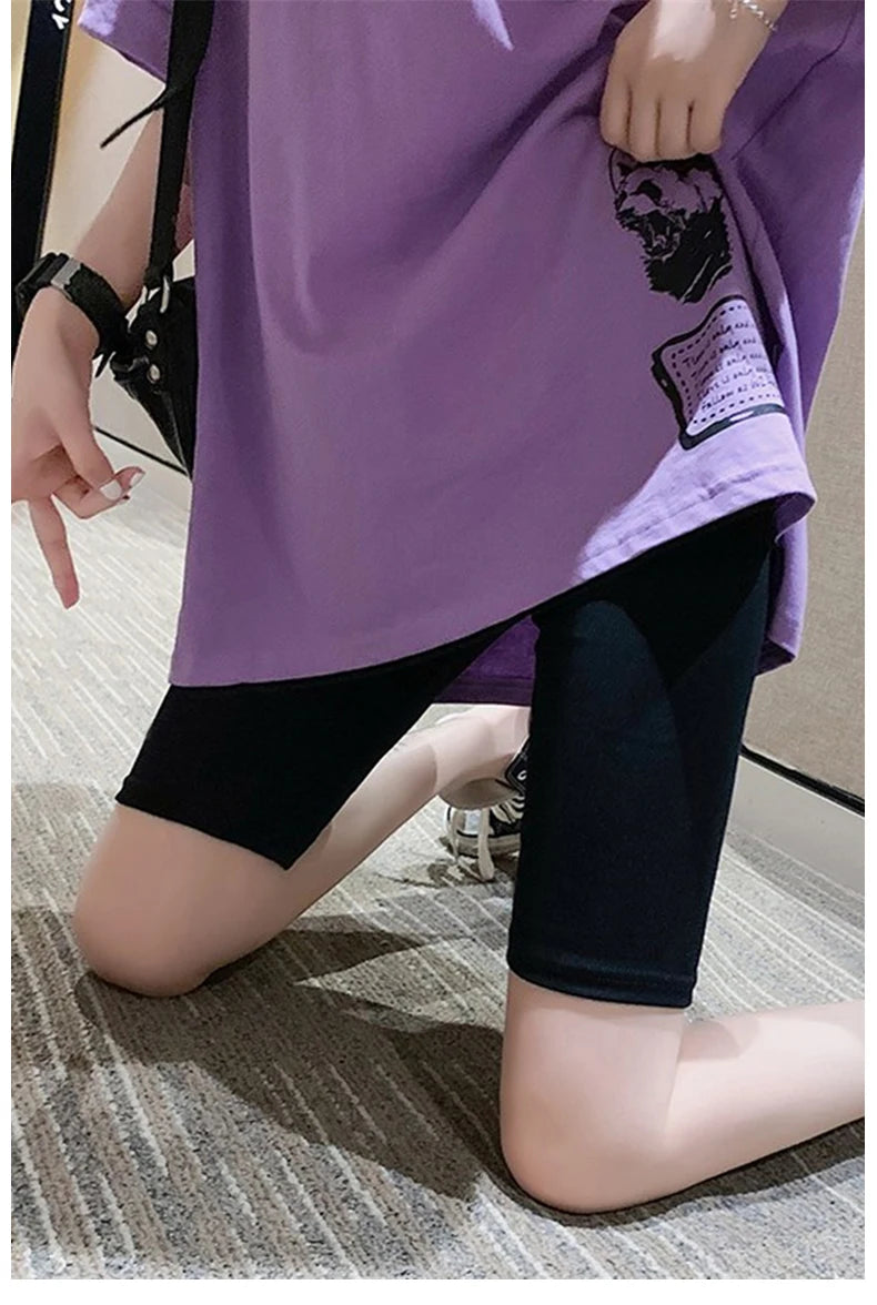 Pregnant Woman Legging Maternity Yoga Pants Summer Sharkskin Fabric Women Thin Black Slim Skinny Sport High Waist Fitness Shorts