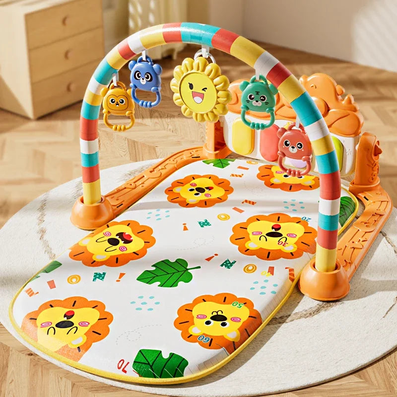 Baby Activity Play Mat With Music And Lights Kick Piano Mat Model TPM5 5 Detachable Sensory Toys For Tummy Time