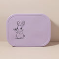 Personalized 340ml Silicone Bento Lunch Box with Name – 4 Compartment Kids Lunch Box