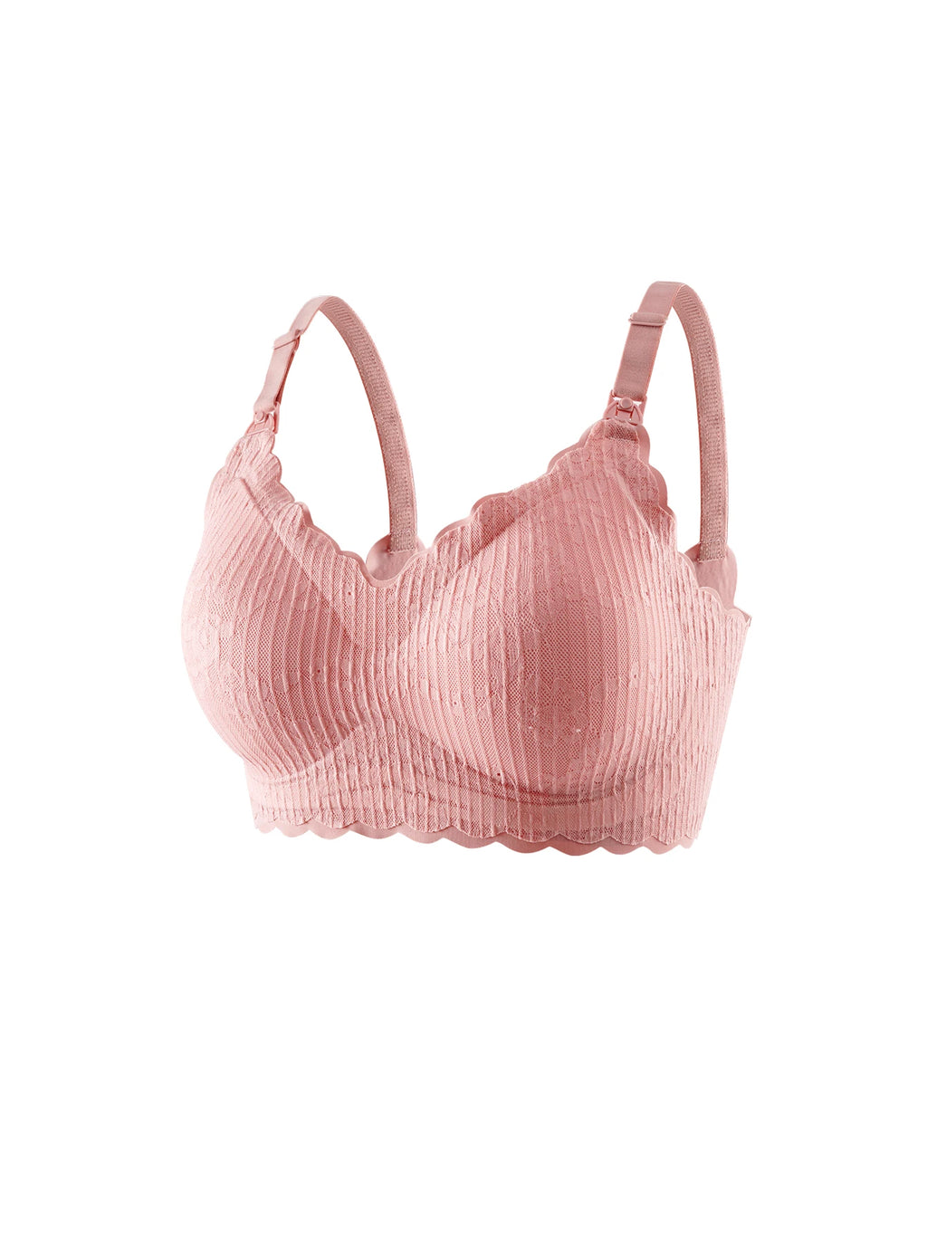 Pregnant Women'S Nursing Bra With Wavy Border Stripes And No Steel Ring, Skin Friendly And Comfortable For Pregnant Women