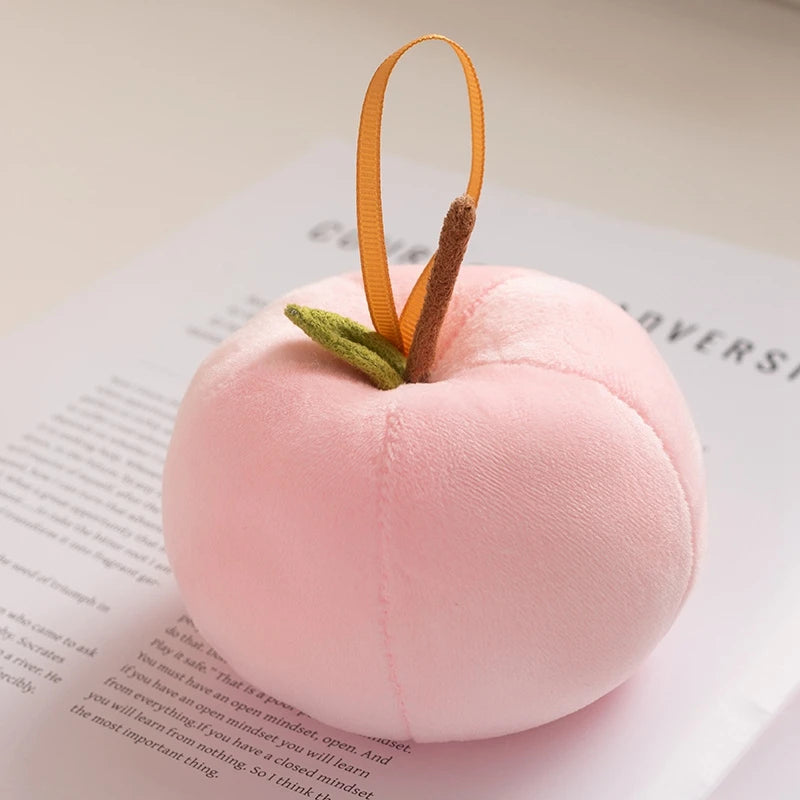 Delicate Cute Mini Apple Plush Toys Stuffed Colorful Lifelike Apple Pretty Hanging Fruit Toys Lovely Christmas Tree Decor