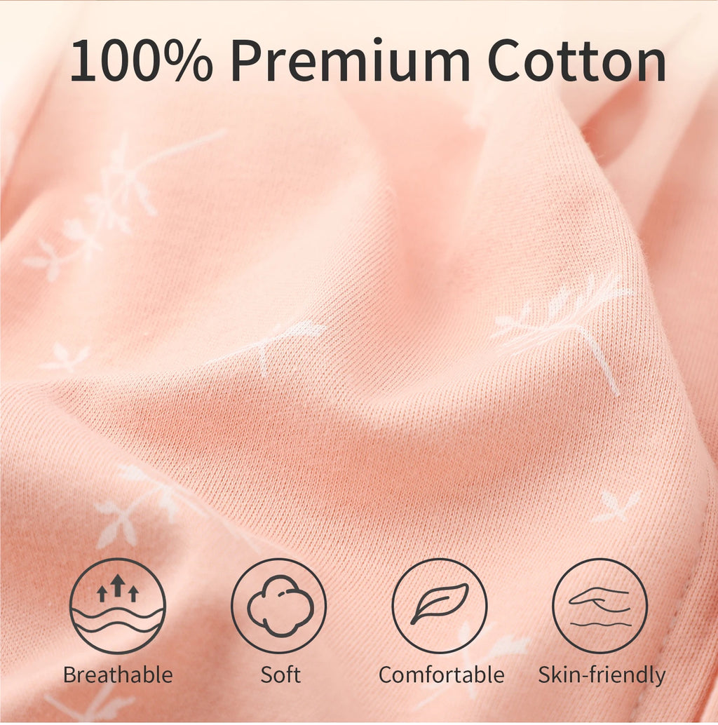 New Long Sleeves Baby Sleeping Bag Cotton Thin Breathable Pajamas Anti-Kicking Cocoon for Newborn Envelope Sleep Sack Bedding