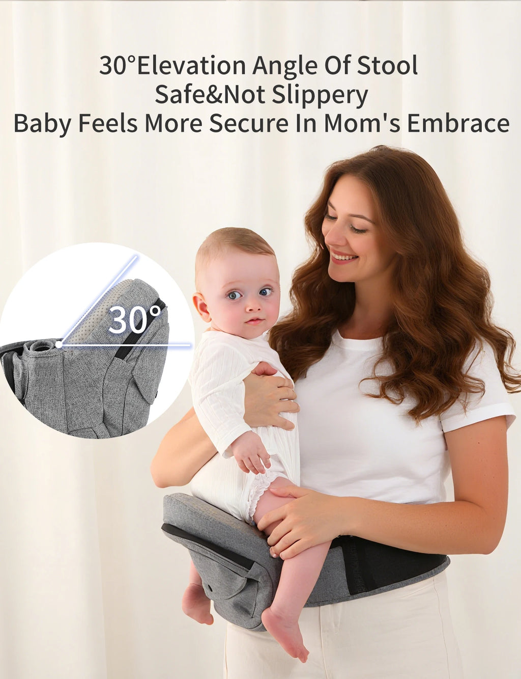 Fashion Baby Waist For 0-2Y Stool Front Hold Type Kids Carrier Widened Single Stool Infant Belt Hugging Support Multi-functional